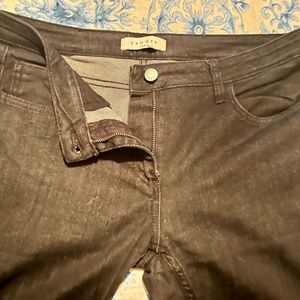 Sandro Paris Black Skinny Jeans with ankle zip detail